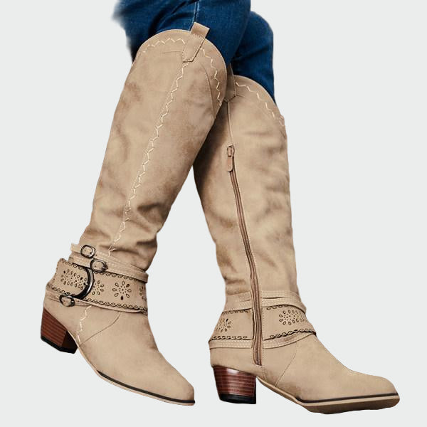 Vintage kožené cowboyské čižmy