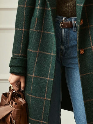 Irish Checkered Pattern Coat