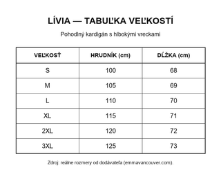 Lívia | Pohodlný kardigán s hlbokými vreckami